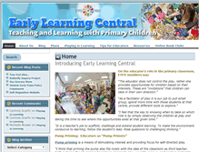Tablet Screenshot of earlylearningcentral.ca